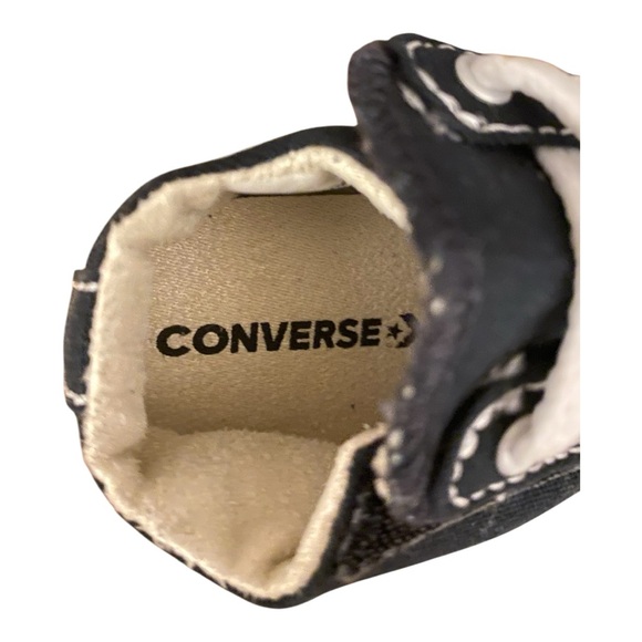 Converse All Star Black and White Sneakers Size 1 - Picture 6 of 10